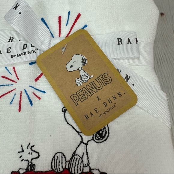 NWT Rae Dunn White & Peanuts collaboration kitchen Towel the sparkle is in you - Picture 2 of 6
